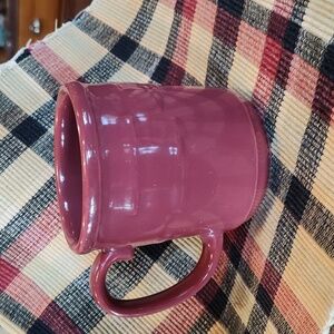 Longaberger, Woven Traditions Pottery, Coffee or Tea Mug, Paprika, Made USA.